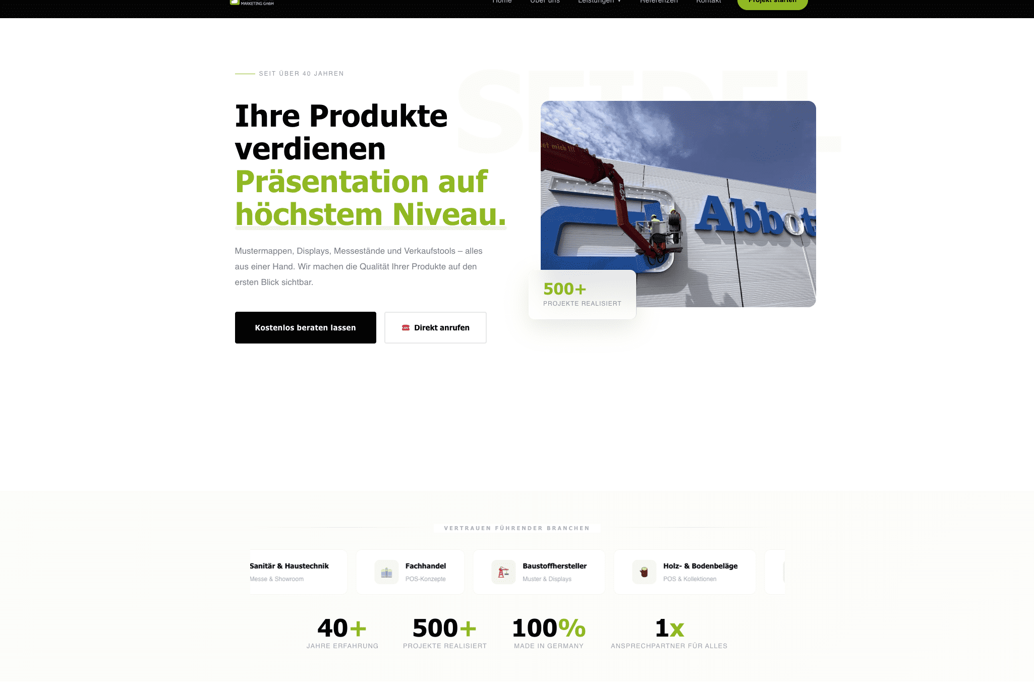 Website Referenz – Seidel Marketing